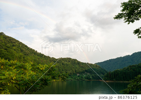 【九頭竜川】渓谷に架かる虹 【九頭竜川】渓谷に架かる虹 86376125