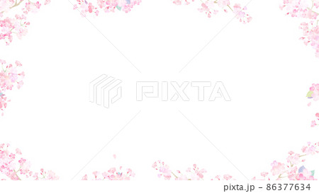 かわいい桜の背景 86377634