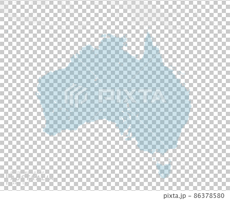 以澳大利亞為中心的藍點地圖。大碼 以澳大利亞為中心的藍點地圖。大碼 86378580