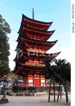 厳島神社「五重塔」 86382805