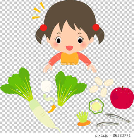 野菜や果物の全体食、一物全体 野菜や果物の全体食、一物全体 86383771