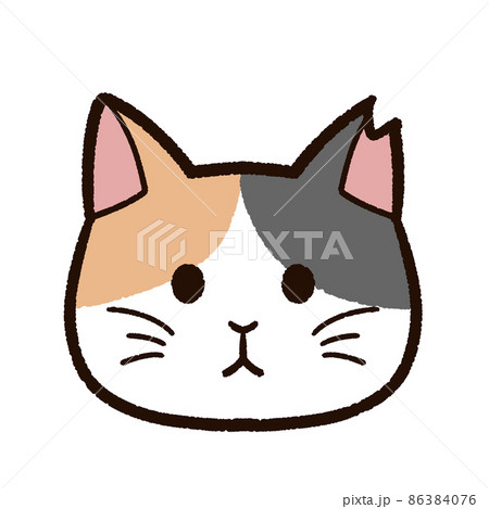 さくらねこ 三毛猫のイラスト素材 [86384076] - PIXTA