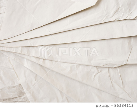 紙のテクスチャ、直線折り目 86384113