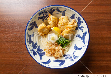 鶏天ざるうどん（真上） 86385146