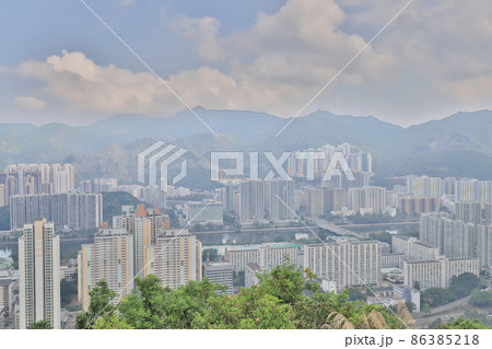 Crowded apartment building in sha tin HK Crowded apartment building in sha tin HK 86385218