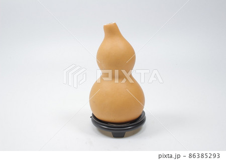 a Calabash gourd fruit or dried bottle gourd isolated 86385293