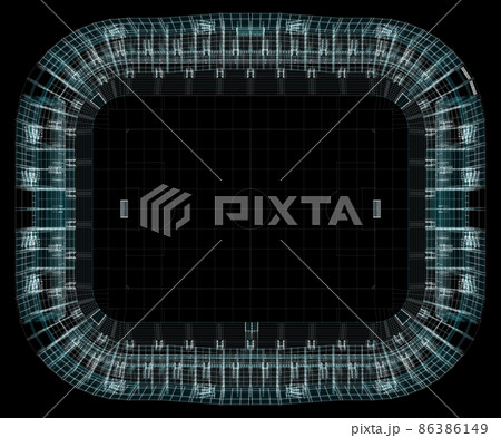 Universal Stadium Hologram. Sport and Technology Concept 86386149