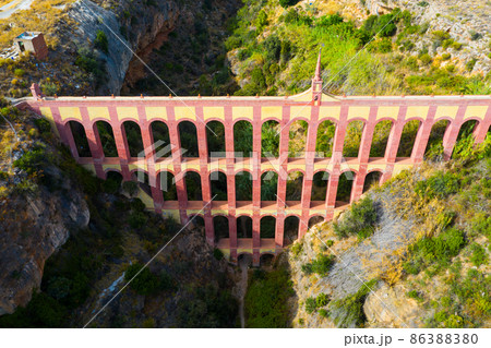 Eagle Aqueduct in Spanish city of Nerja 86388380
