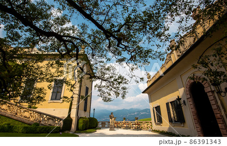 Villa del Balbianello, lake Como, Lenno, italy Villa del Balbianello, lake Como, Lenno, italy 86391343