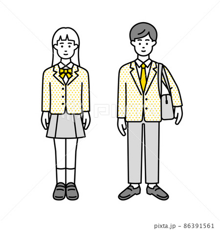 高校生の男女 86391561