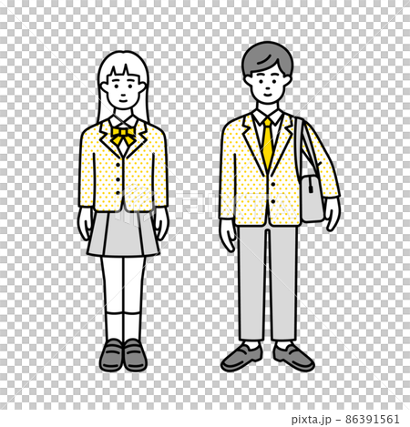 高校生の男女 86391561