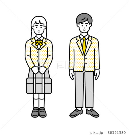 高校生の男女 86391580