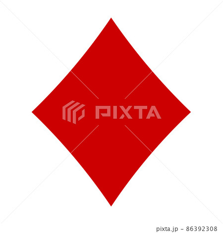 Diamonds Suit. Casino icon. Vector illustration 86392308
