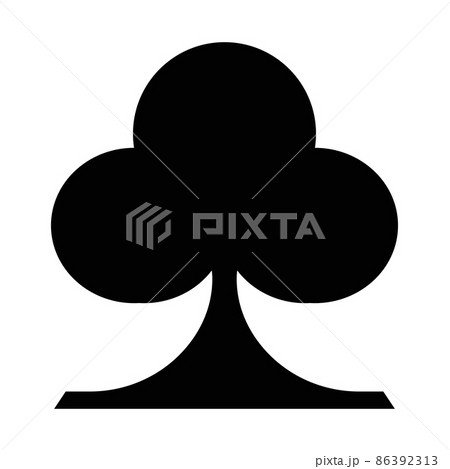 Clubs Suit. Casino icon. Vector illustration Clubs Suit. Casino icon. Vector illustration 86392313