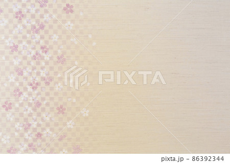 和柄の壁紙（桜・横向き） 86392344