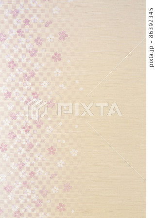 和柄の壁紙（桜・縦向き） 86392345