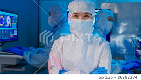 female engineer looking at you 86392374
