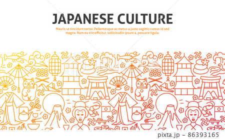 Japan Culture Outline Concept Japan Culture Outline Concept 86393165