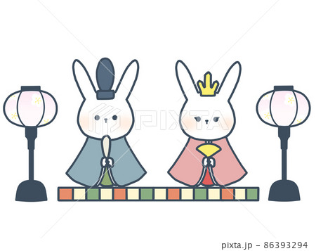 雛人形　うさぎ1 86393294