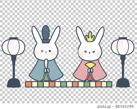 雛人形　うさぎ1 86393294