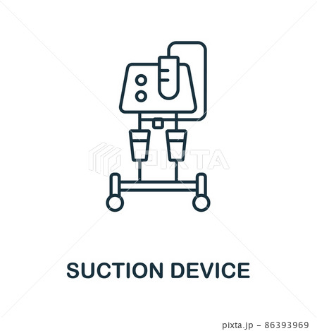 Suction Device icon. Line element from medical equipment collection. Linear Suction Device icon sign for web design, infographics and more. 86393969
