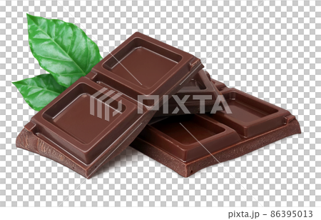 チョコレート イラスト リアル セット 86395013