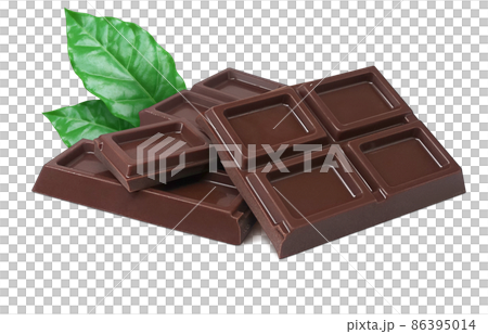 チョコレート イラスト リアル セット 86395014