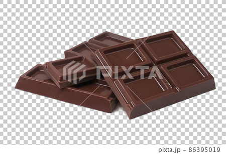 チョコレート イラスト リアル セット 86395019