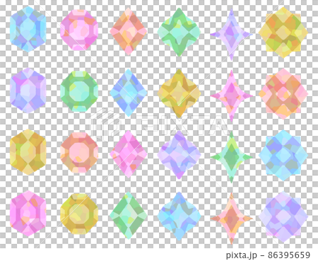 Glitter crystal set (pastel) Glitter crystal set (pastel) 86395659