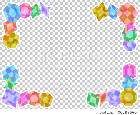 Glitter crystal frame (with border) Glitter crystal frame (with border) 86395660