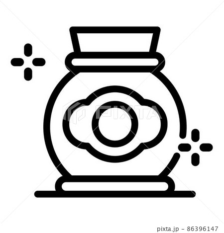 Potters jug icon, outline style 86396147