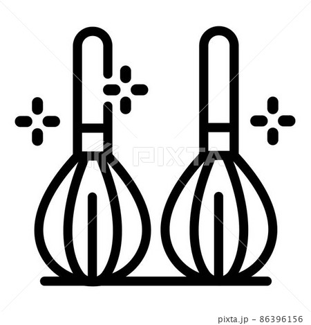 Two kitchen whisks icon, outline style 86396156