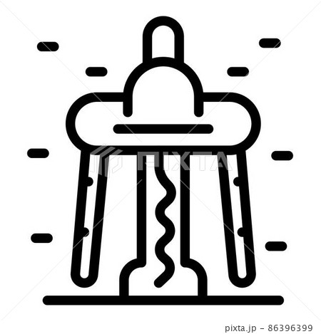 Food processor icon, outline style 86396399
