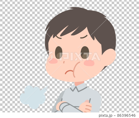 ふくれっつらの男性 ふくれっつらの男性 86396546