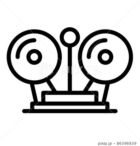Prison building alarm icon, outline style Prison building alarm icon, outline style 86396839