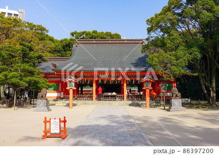 筑前国一宮で日本三大住吉の一つとされる博多の住吉神社(福岡県福岡市博多) 筑前国一宮で日本三大住吉の一つとされる博多の住吉神社(福岡県福岡市博多) 86397200