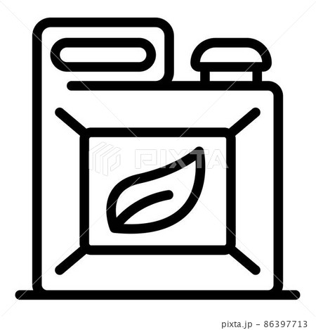 Eco plastic canister icon, outline style Eco plastic canister icon, outline style 86397713
