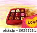 バレンタイン　チョコレート　箱 86398231