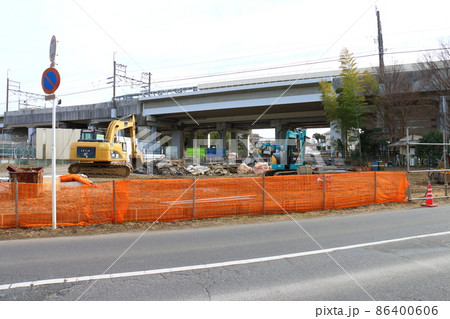 新京成線北初富駅前広場の整備計画　駅前広場入口整備　市道4号線　2022年1月　千葉県鎌ケ谷市初富 86400606