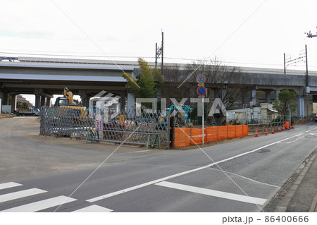 新京成線北初富駅前広場の整備計画　駅前広場入口整備　市道4号線　2022年1月　千葉県鎌ケ谷市初富 86400666