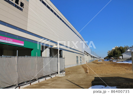 新京成線北初富駅前広場入口整備　市道4号線　2022年1月　千葉県鎌ケ谷市初富 86400735