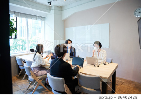 オンライン会議 ビデオ会議 テレビ会議 ウェブ会議 テレワーク ズーム会議 プレゼン オンライン会議 ビデオ会議 テレビ会議 ウェブ会議 テレワーク ズーム会議 プレゼン 86402428