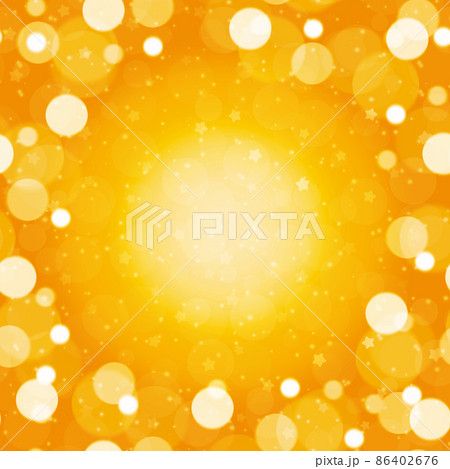 パーティクルなグラデーション背景　正方形　オレンジ 86402676