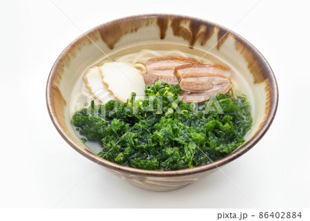 沖縄料理　アーサーそば 86402884