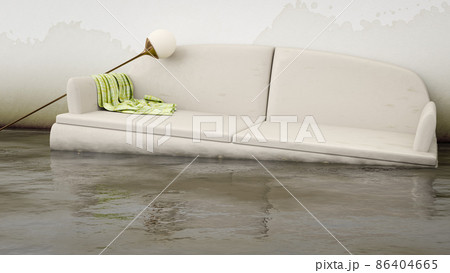 water damage white sofa 86404665