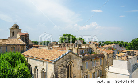view over the roofs of Arles France 86404844