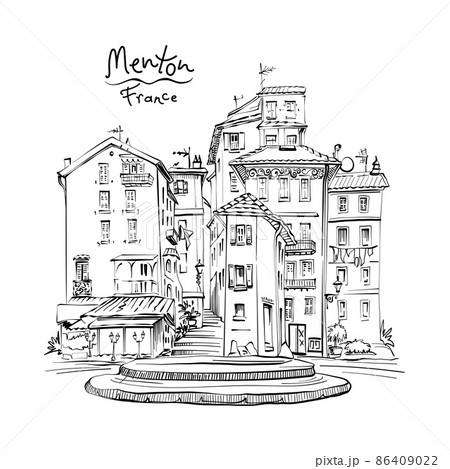 Provencal house, Menton, France 86409022