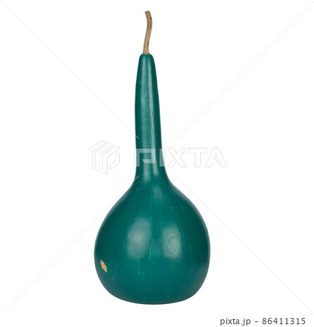 Green calabash, Bottle Gourd fruit isolated on white background Green calabash, Bottle Gourd fruit isolated on white background 86411315