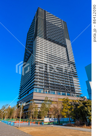 東京 江東区豊洲の都市風景 ブランズタワー豊洲 東京 江東区豊洲の都市風景 ブランズタワー豊洲 86412090
