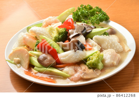海鮮と野菜の味噌炒め 86412268